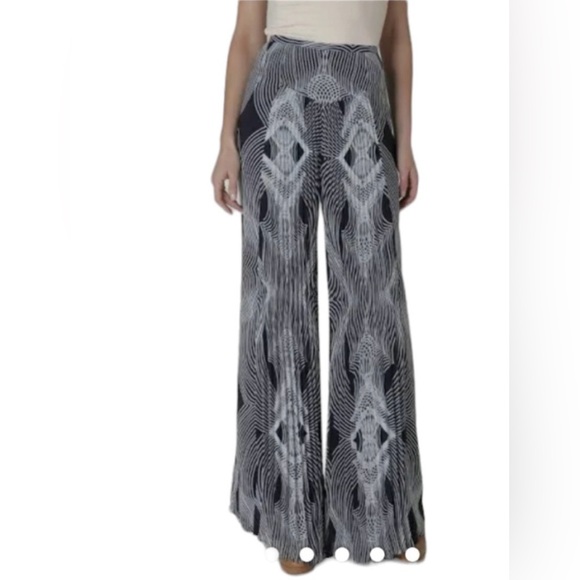 Leifsdottir Anthropologie Abstract Print Wide Leg Pants | Palazzo | Size 12 - Picture 4 of 8